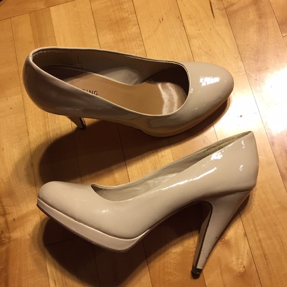 Nude stiletto heels